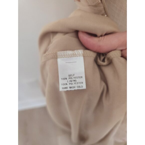 Altard State Fairy Tulle Glitter Stars Blush Pink Plunge V-Neck Maxi Dress M - Picture 8 of 11